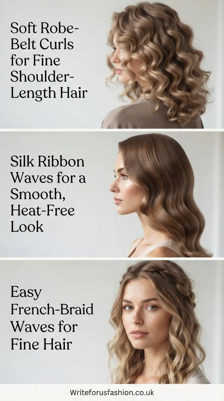 20 Beautiful Heatless Wave Styles for Shoulder-Length Fine Hair 2 Wave Styles for Shoulder-Length Fine Hair part1