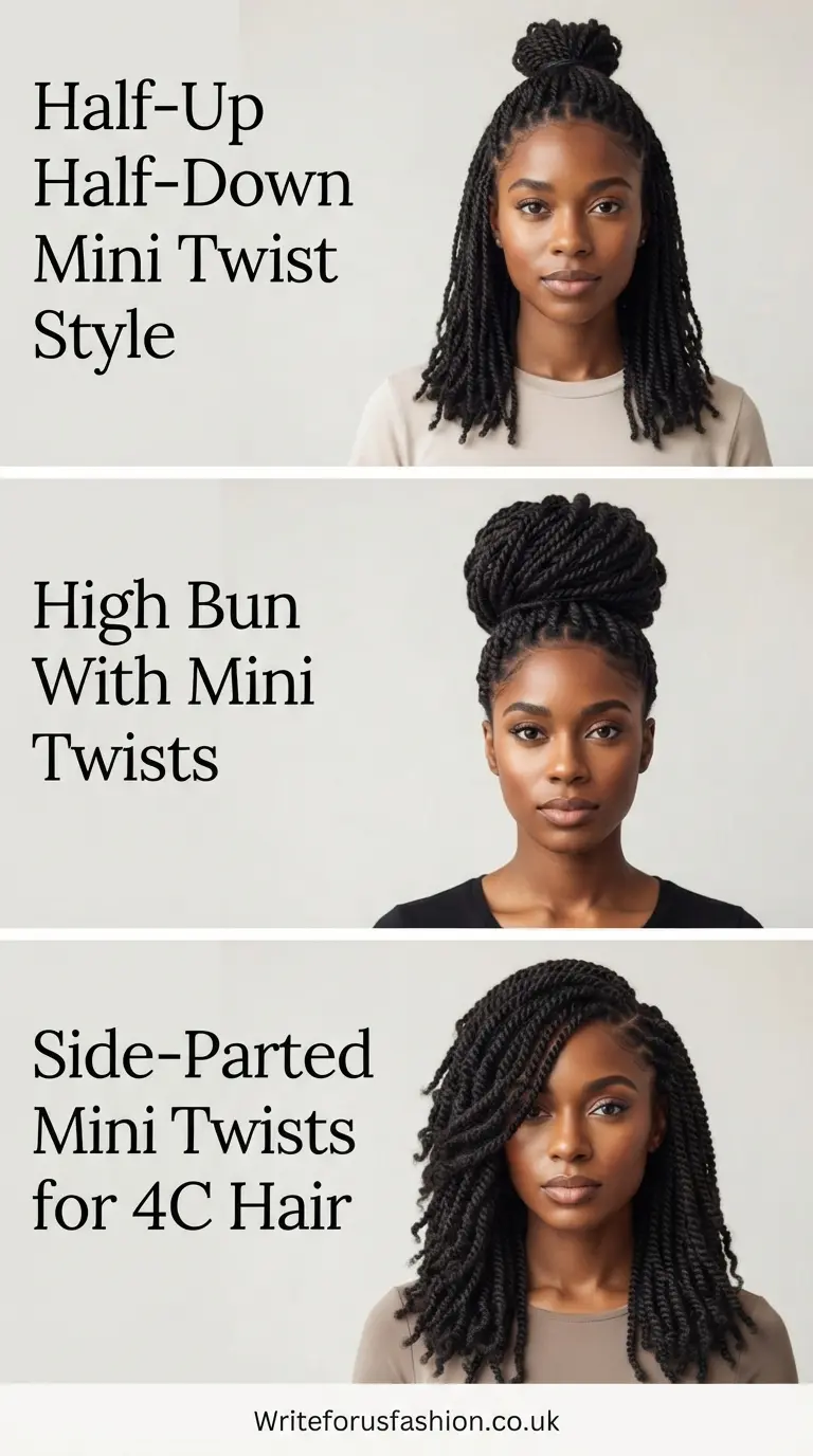 20 Beautiful Mini Twists on 4C Hair Women Will Love to Try 3 Women Mini Twists on 4C Hair part2