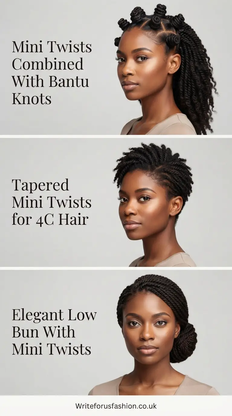 20 Beautiful Mini Twists on 4C Hair Women Will Love to Try 6 Women Mini Twists on 4C Hair part5
