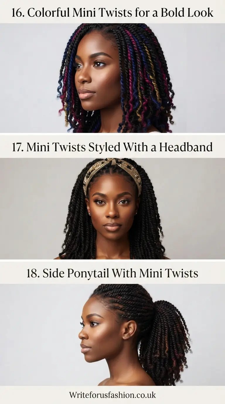 20 Beautiful Mini Twists on 4C Hair Women Will Love to Try 7 Women Mini Twists on 4C Hair part6