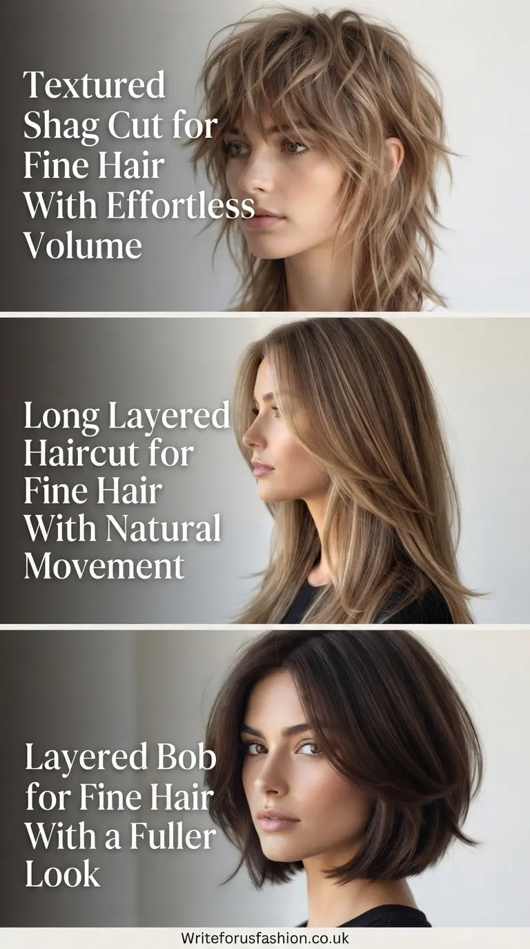20 Bouncy Layered Haircuts for Fine Hair That Create Gorgeous Movement 2 Layered Haircuts for Fine Hair part1