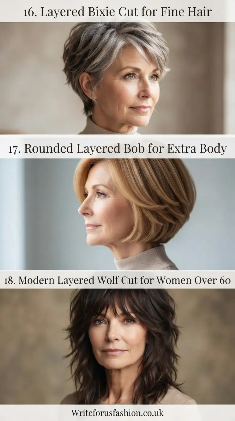20 Flattering Layered Haircuts for Women Over 60 With Thin Hair 7 Layered Haircuts for Women Over 60 lastpart