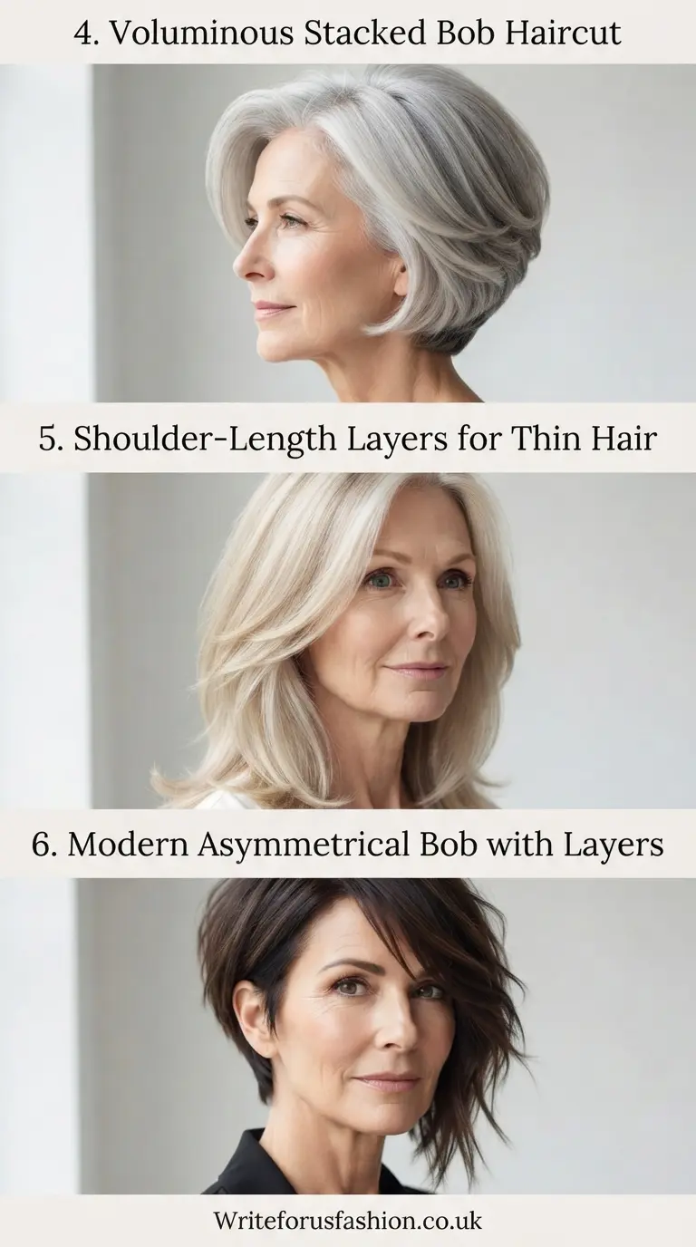 20 Flattering Layered Haircuts for Women Over 60 With Thin Hair 3 Layered Haircuts for Women Over 60 part2