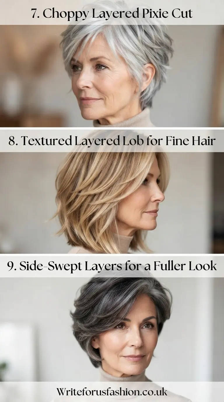 20 Flattering Layered Haircuts for Women Over 60 With Thin Hair 4 Layered Haircuts for Women Over 60 part3