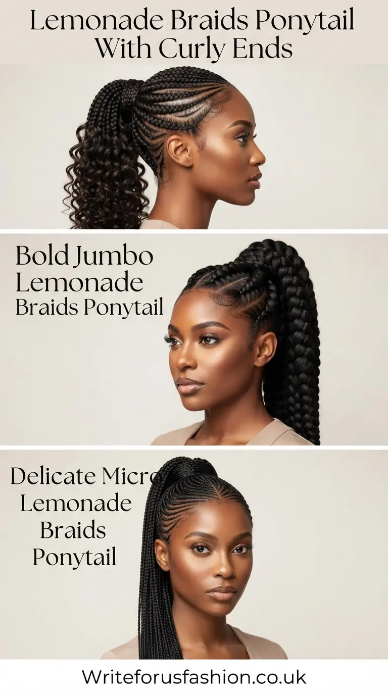 20 Gorgeous Lemonade Braids Into Ponytail Hairstyles for a Stylish Look 3 Lemonade Braids Into Ponytail Hairstyles Part2