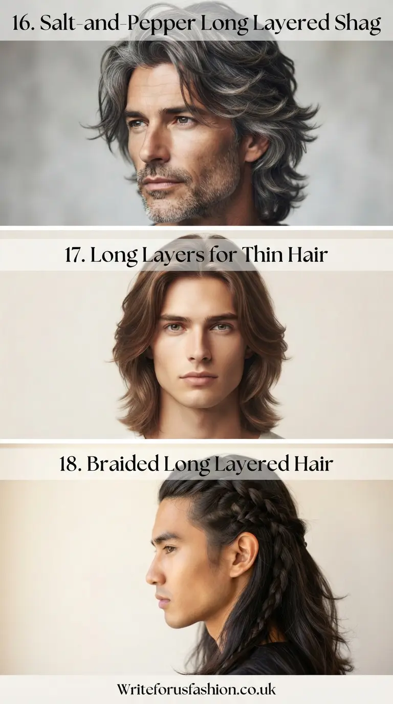 20 Distinguished Long Layers Haircut Ideas for Older Men 7 Long Layers Haircut Ideas For Men LASTPART
