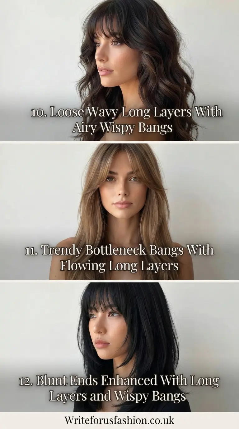  Long Layers With Wispy Bangs for Women part4