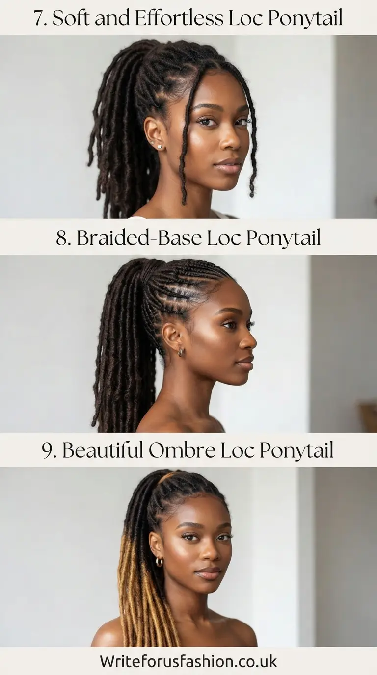 20 Gorgeous Long Loc Ponytail Hairstyles for Women That Make a Statement 4 Long Loc Ponytail Hairstyles part2