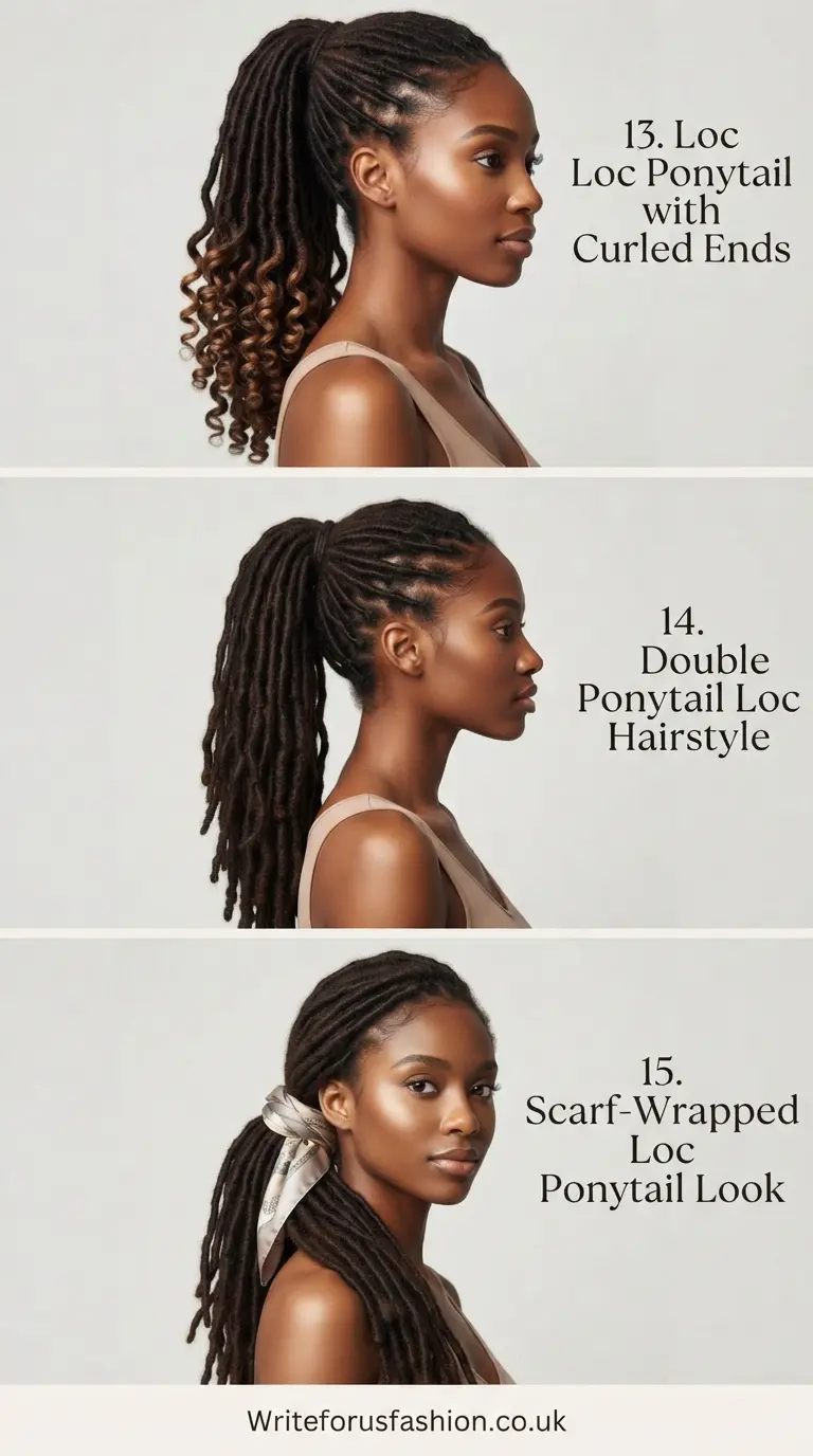 20 Gorgeous Long Loc Ponytail Hairstyles for Women That Make a Statement 6 Long Loc Ponytail Hairstyles part5
