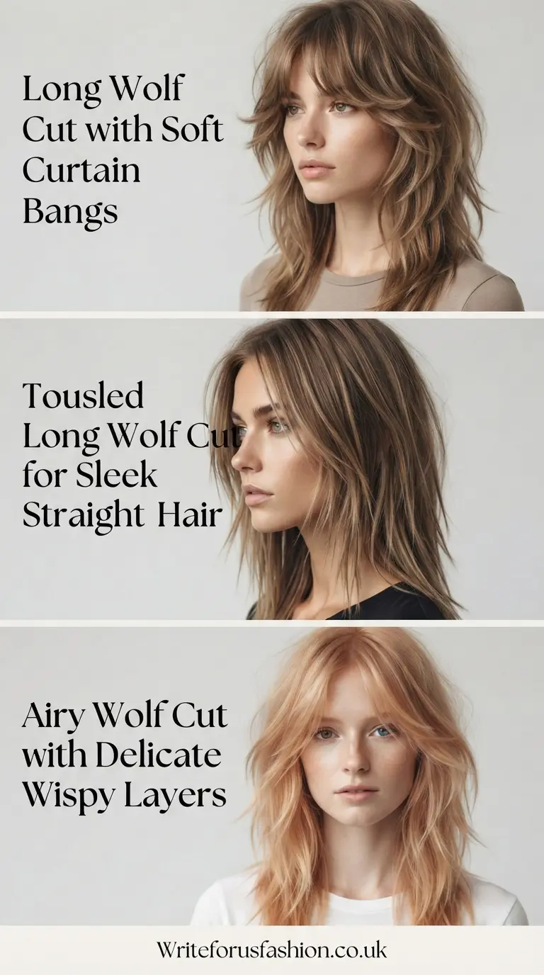20 Stunning Long Wolf Cut Hairstyles for Fine Hair Women 2 Long Wolf Cut Hairstyles for Fine Hair Women part1