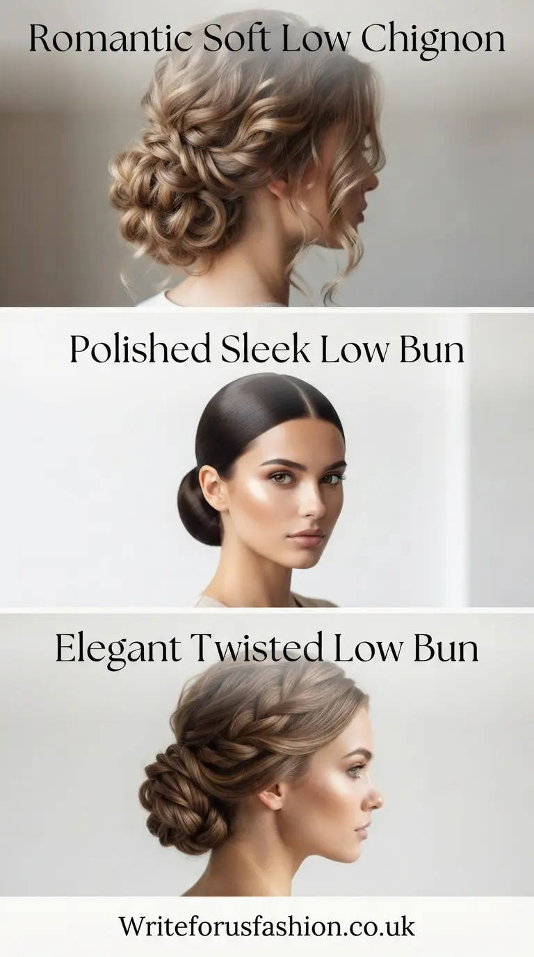 Low Bun Hairstyles for the Mother part1