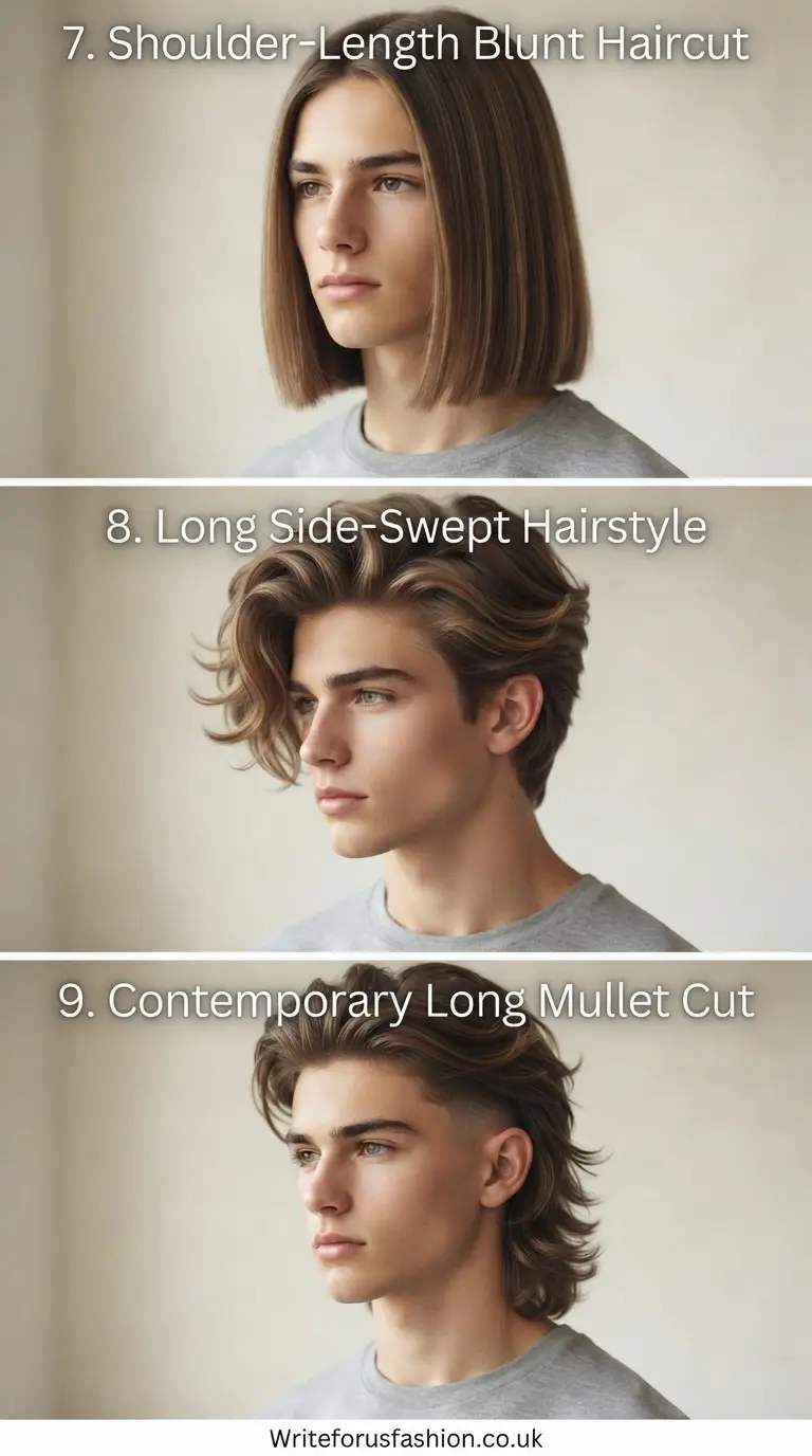 20 Stylish Long Haircuts for Boys With Straight Hair 4 Stylish Long Haircuts for Boys part3