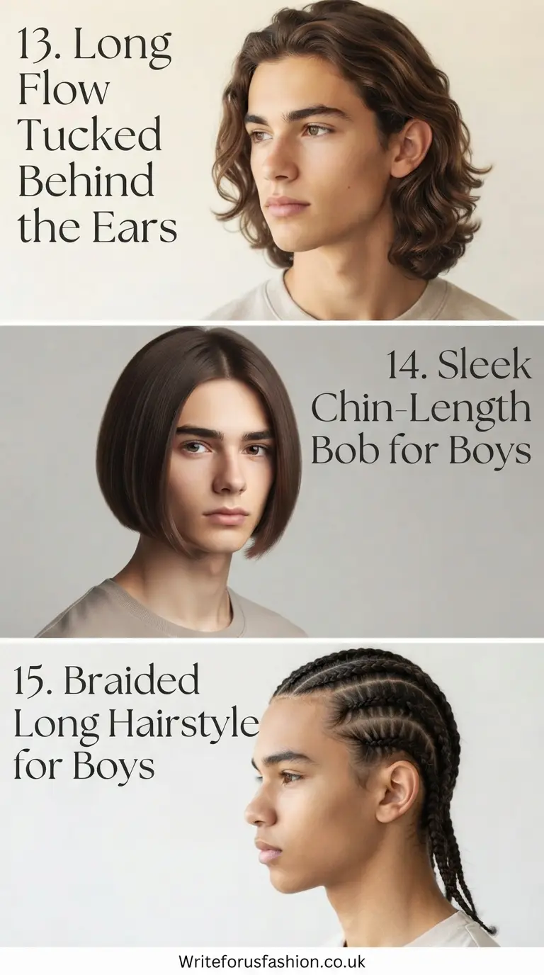 20 Stylish Long Haircuts for Boys With Straight Hair 6 Stylish Long Haircuts for Boys part5