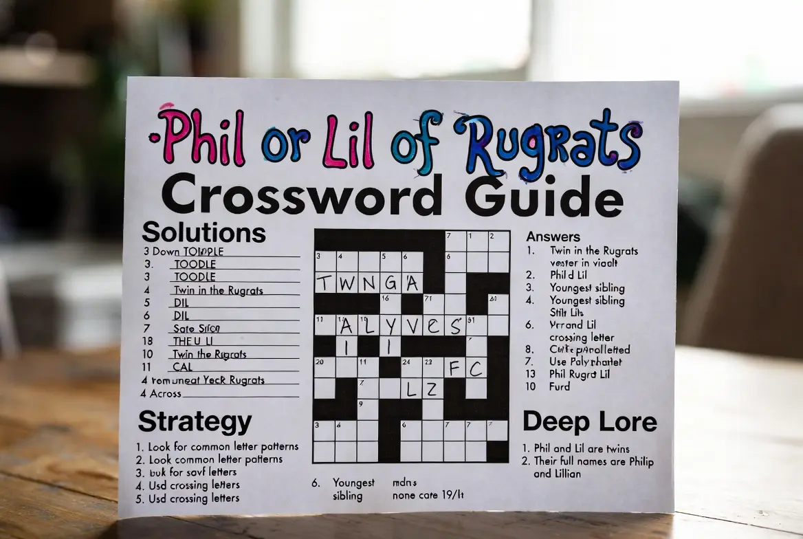 Phil or Lil of Rugrats Crossword Guide: Solutions, Strategy, and Deep Lore