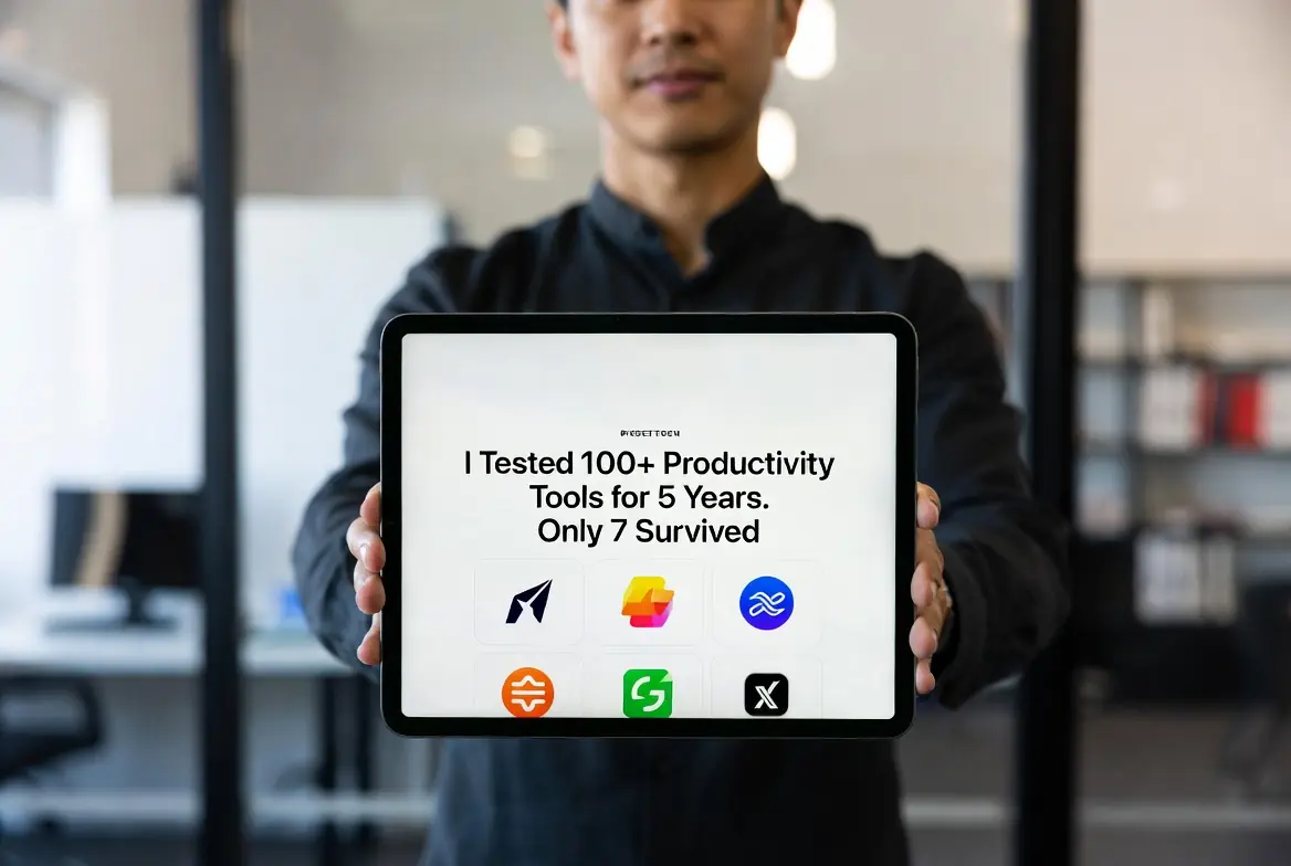 I Tested 100+ Productivity Tools for 5 Years. Only 7 Survived.