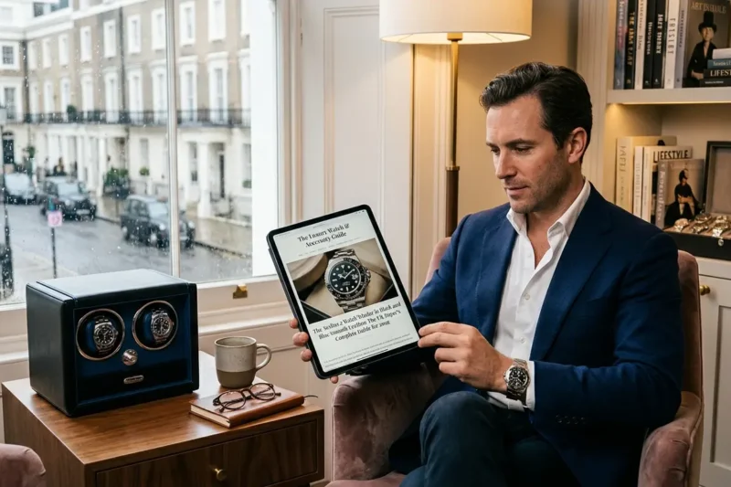 The Aevitas 2 Watch Winder in Black and Blue Smooth Leather: The UK Buyer Complete Guide for 2026