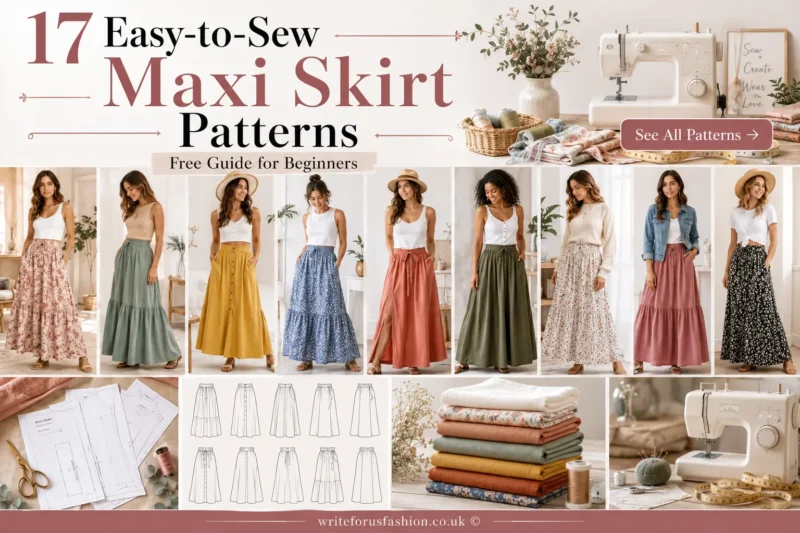 17 Easy-to-Sew Maxi Skirt Patterns (Free Guide for Beginners)