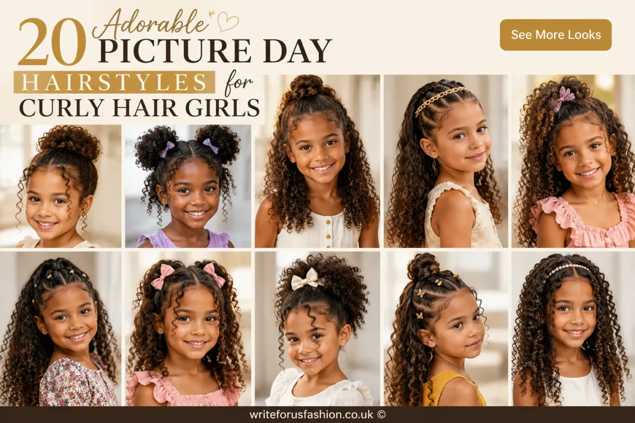20 Adorable Picture Day Hairstyles for Curly Hair Girls