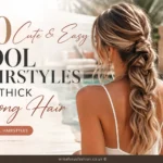 20 Cute & Easy Pool Hairstyles for Thick Long Hair