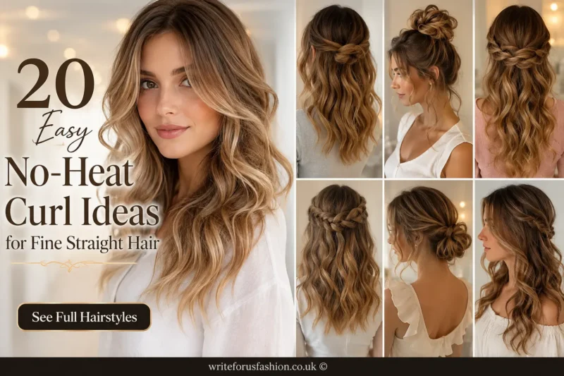 20 Easy No-Heat Curl Ideas for Fine Straight Hair