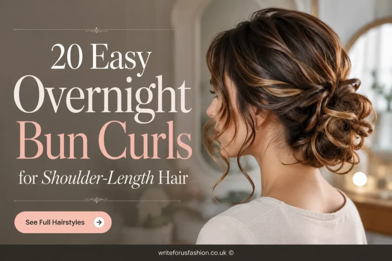 20 Easy Overnight Bun Curls for Shoulder-Length Hair