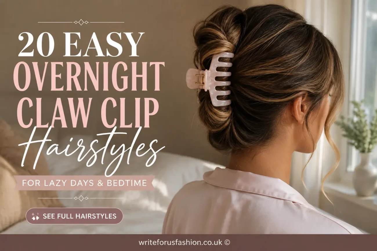 20 Easy Overnight Claw Clip Hairstyles