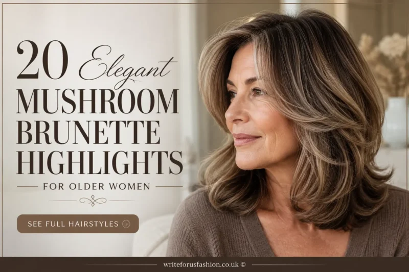 20 Elegant Mushroom Brunette Highlights for Older Women
