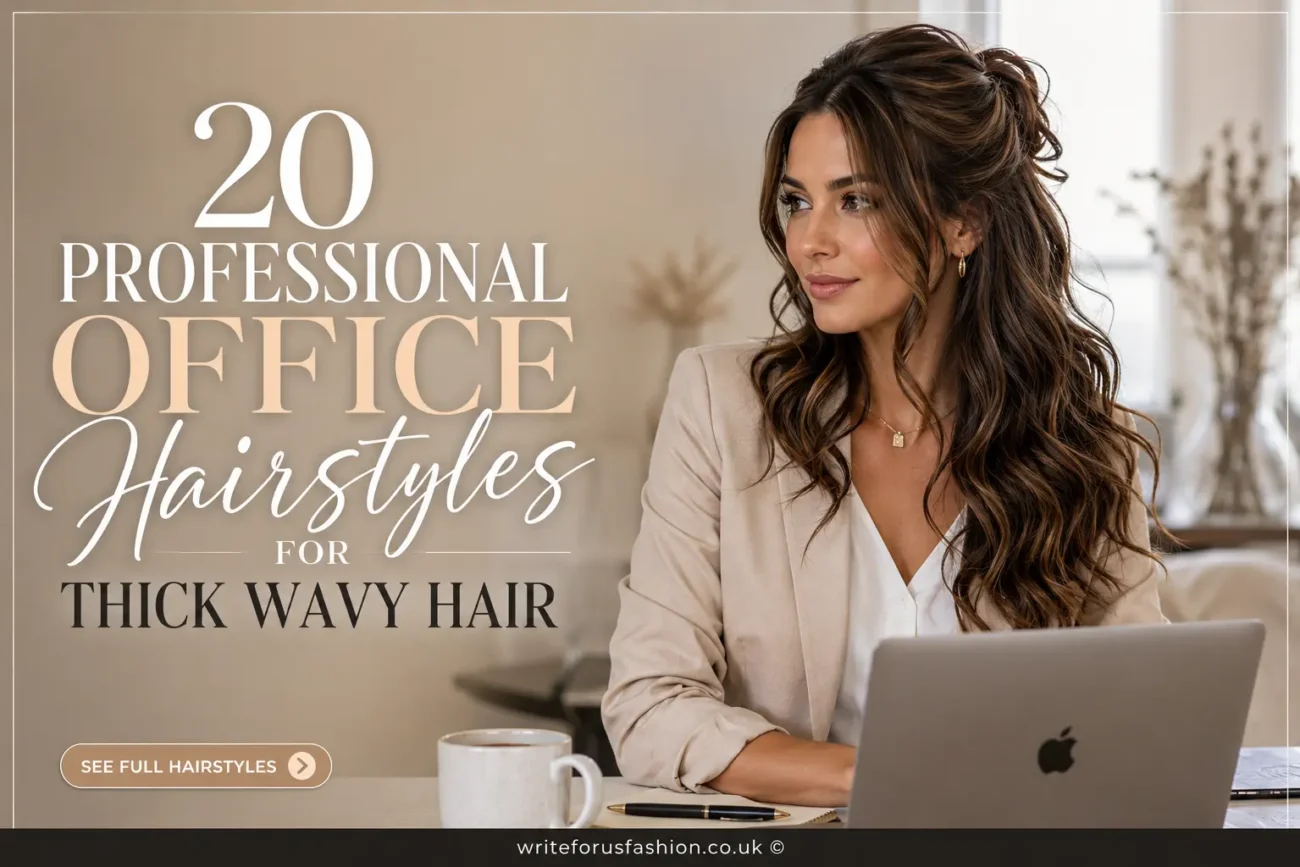 20 Professional Office Hairstyles for Thick Wavy Hair