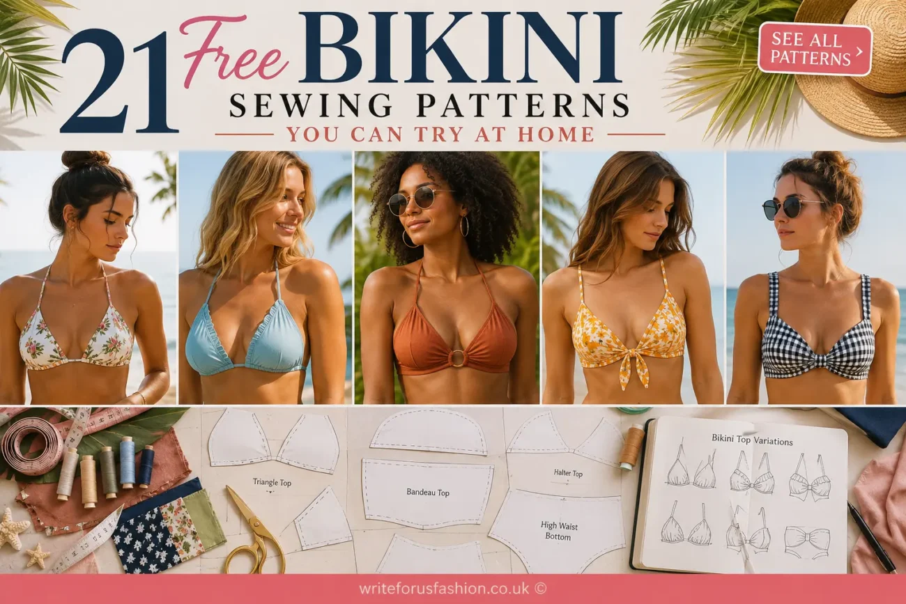 21 Free Bikini Sewing Patterns You Can Try at Home