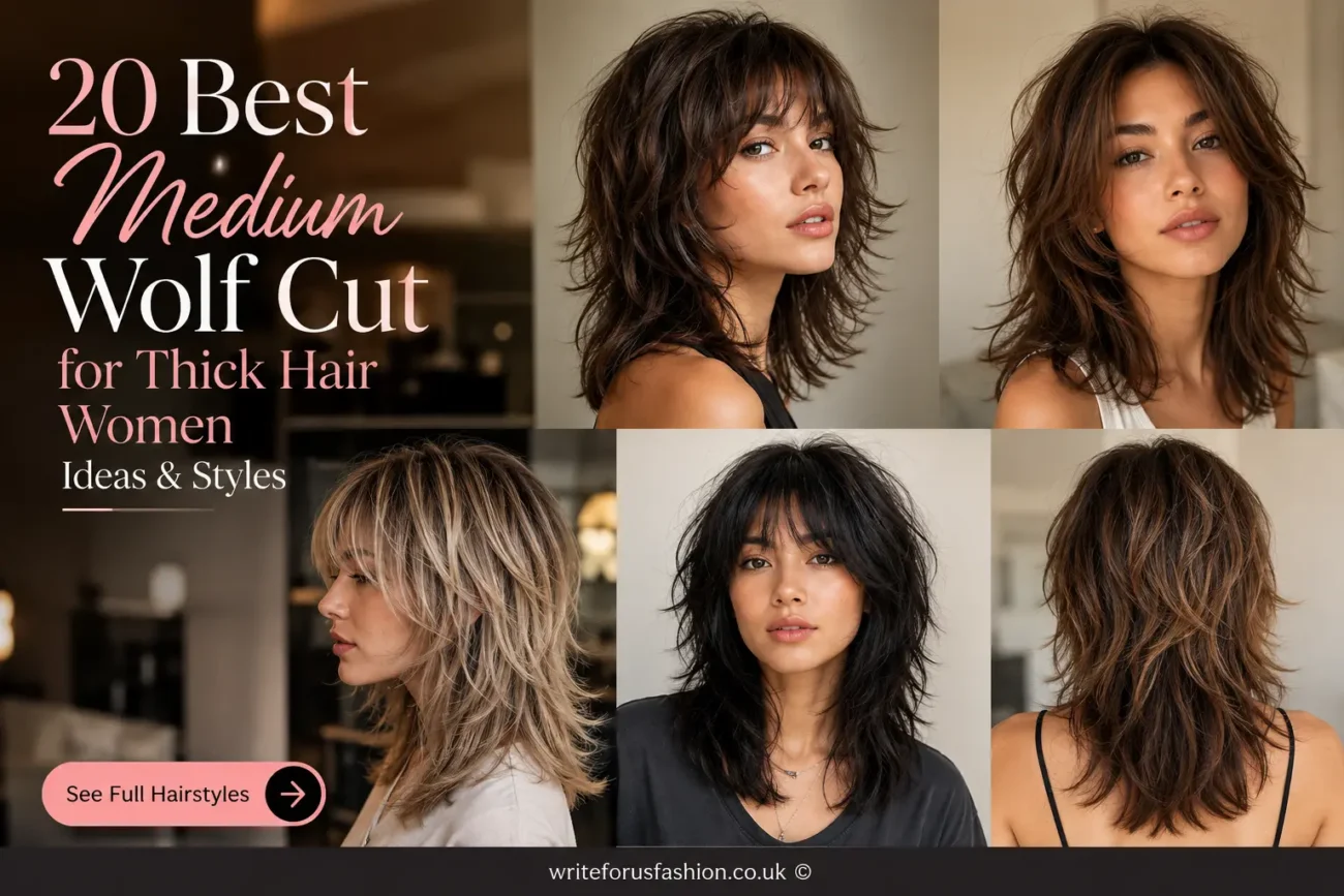 Best Medium Wolf Cut for Thick Hair Women Ideas