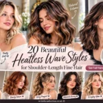 Heatless Wave Styles for Shoulder-Length Fine Hair