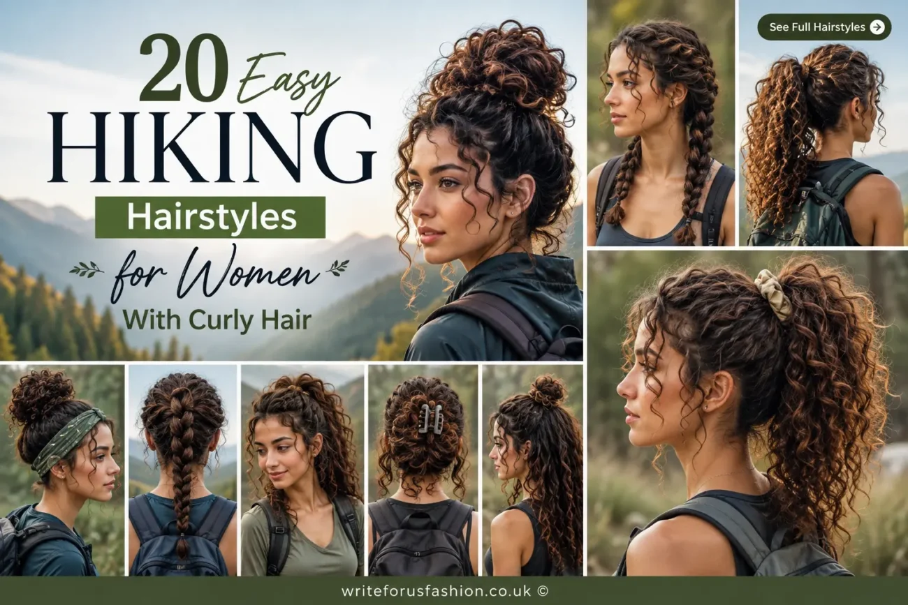 Hiking Hairstyles for Women With Curly Hair