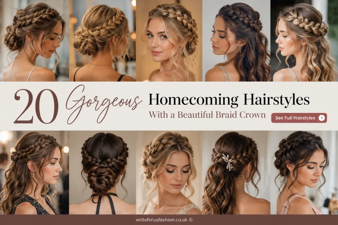 Homecoming Hairstyles With a Beautiful Braid Crown