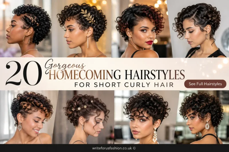 20 Gorgeous Homecoming Hairstyles for Short Curly Hair