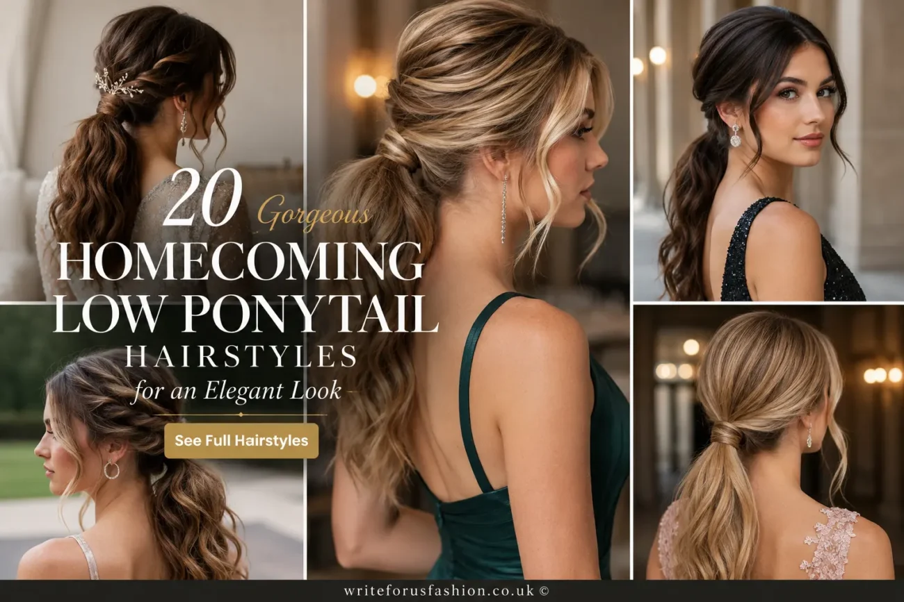 Homecoming Low Ponytail Hairstyles
