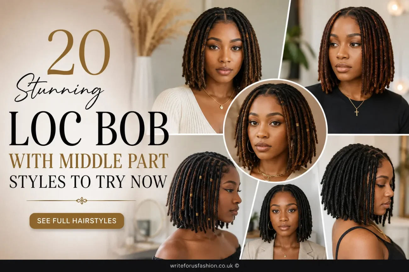 Loc Bob With Middle Part Styles