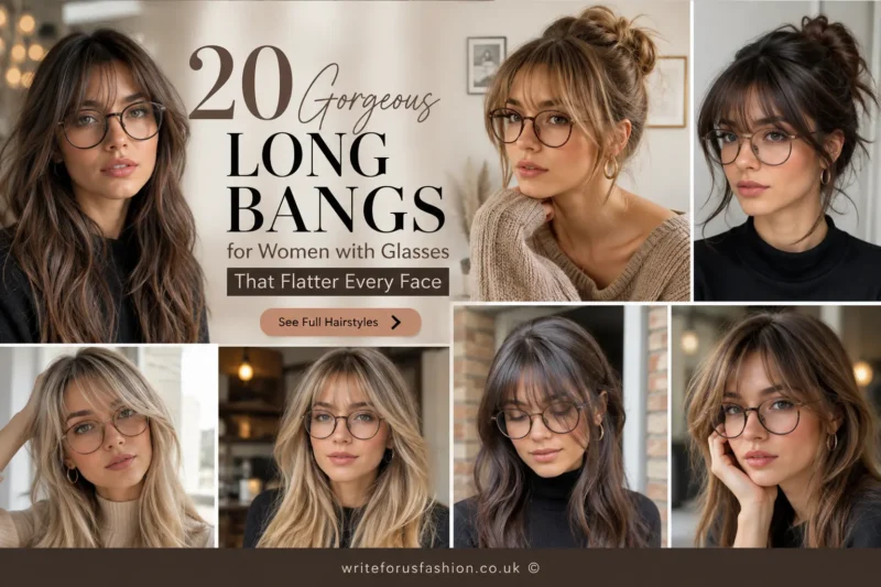 20 Gorgeous Long Bangs for Women with Glasses That Flatter Every Face