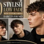 Low Fade with Textured Fringe Haircuts for Mens