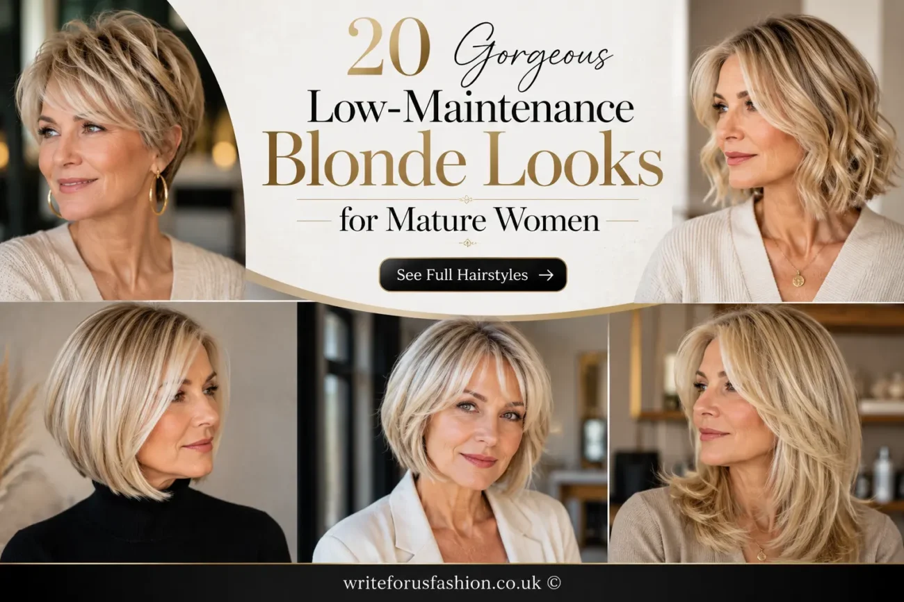 Low-Maintenance Blonde Looks for Mature Women