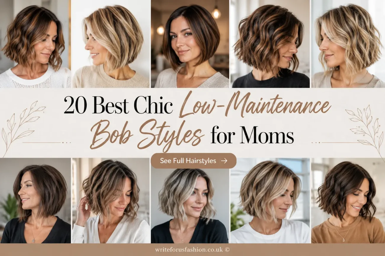 Low-Maintenance Bob Styles for Moms