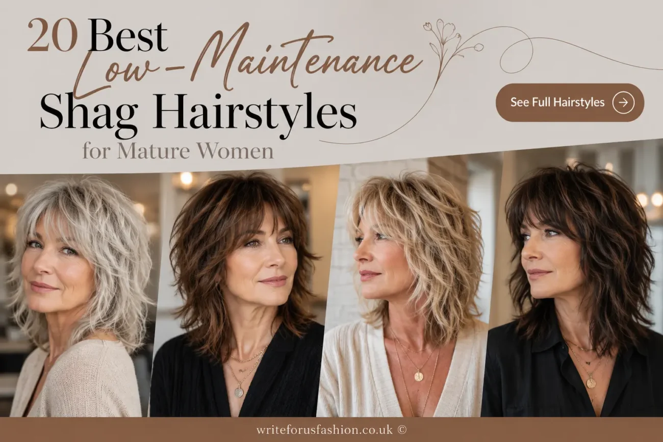 Low-Maintenance Shag Hairstyles for Mature Women