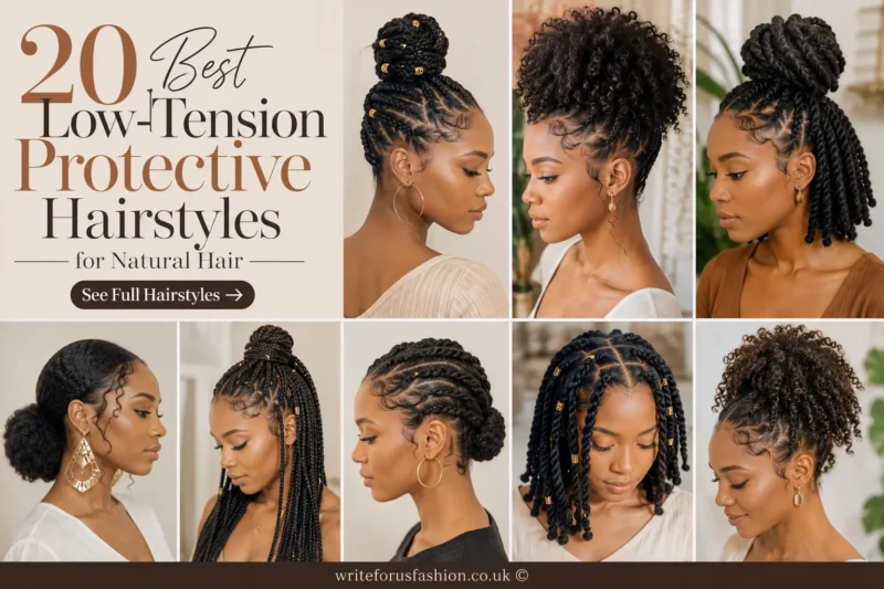 20 Best Low-Tension Protective Hairstyles for Natural Hair