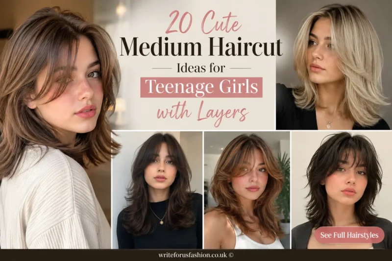 Medium Haircut Ideas for Teenage Girls with Layers
