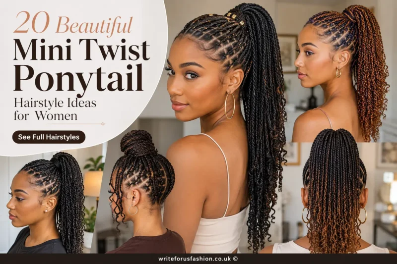 20 Beautiful Mini Twist Ponytail Hairstyle Ideas for Women