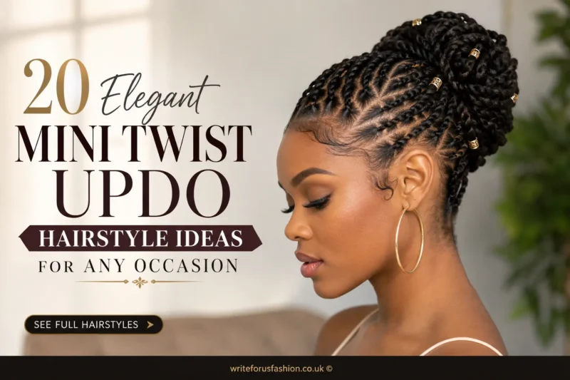 20 Elegant Mini Twist Updo Hairstyle Ideas for Any Occasion
