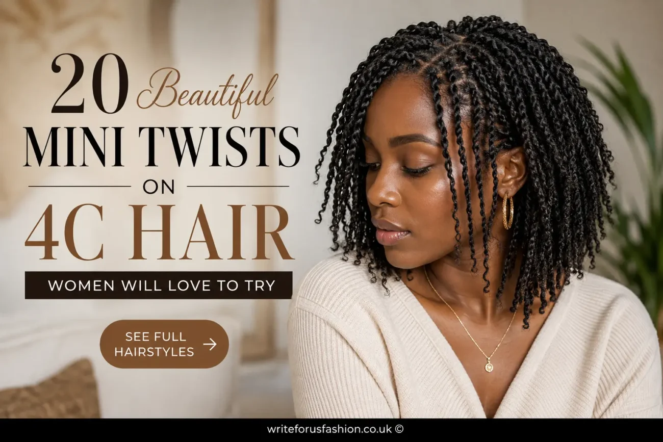 Mini Twists on 4C Hair Women