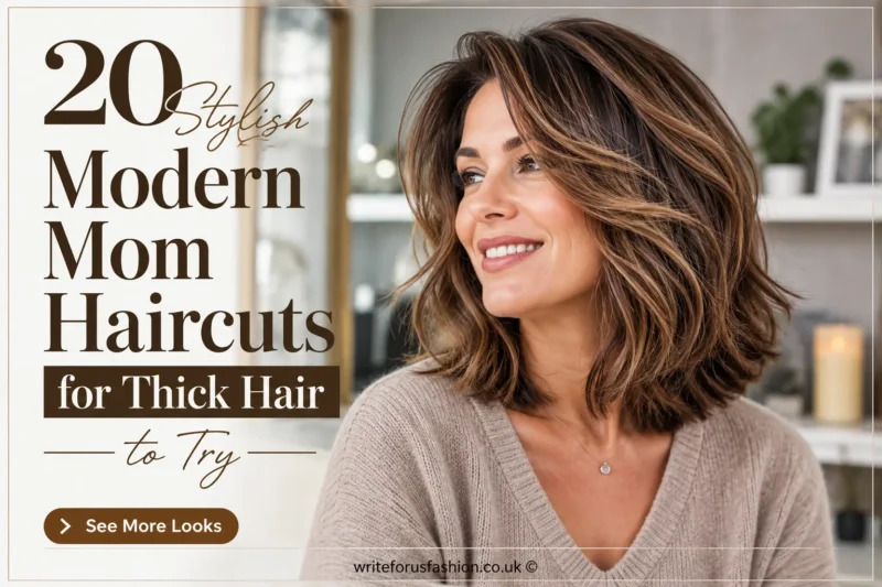 20 Stylish Modern Mom Haircuts for Thick Hair to Try