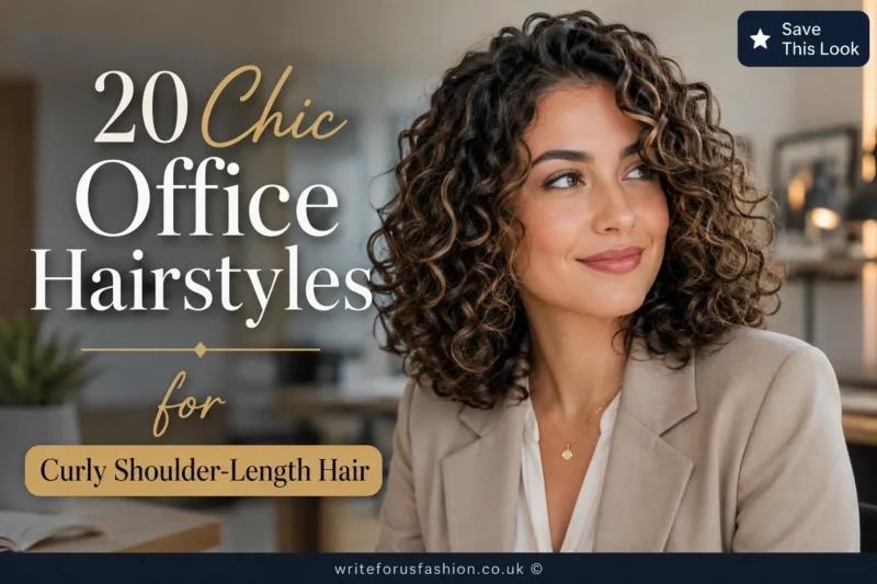 20 Chic Office Hairstyles for Curly Shoulder-Length Hair