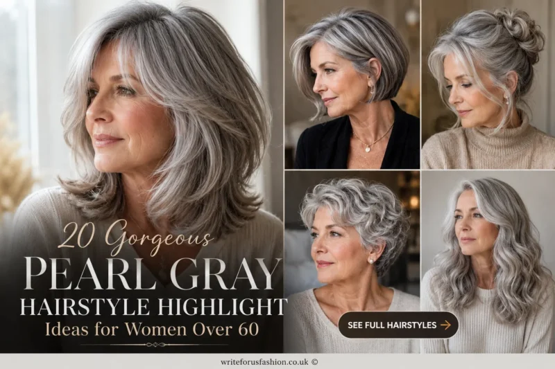 20 Gorgeous Pearl Gray Hairstyle Highlight Ideas for Women Over 60