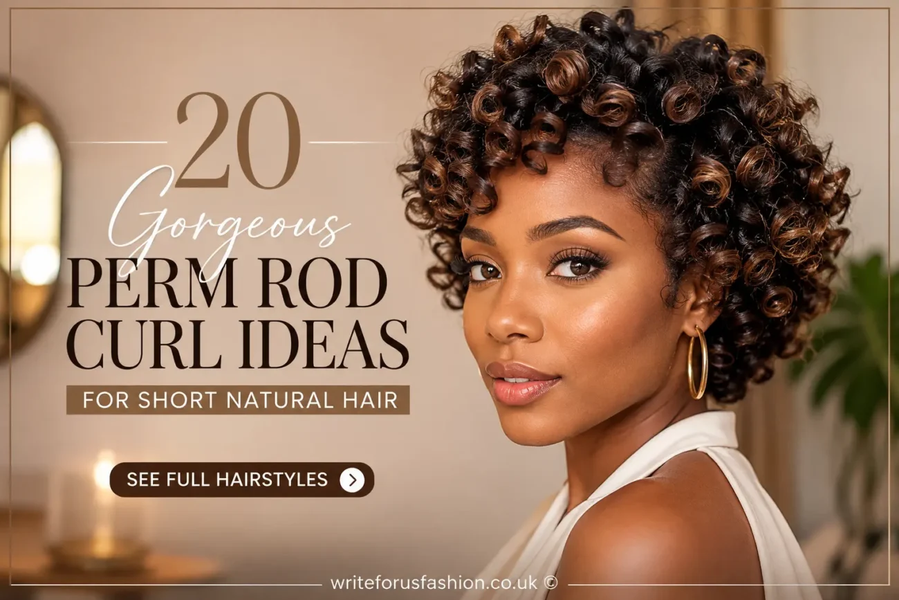 Perm Rod Curl Ideas for Short Natural Hair